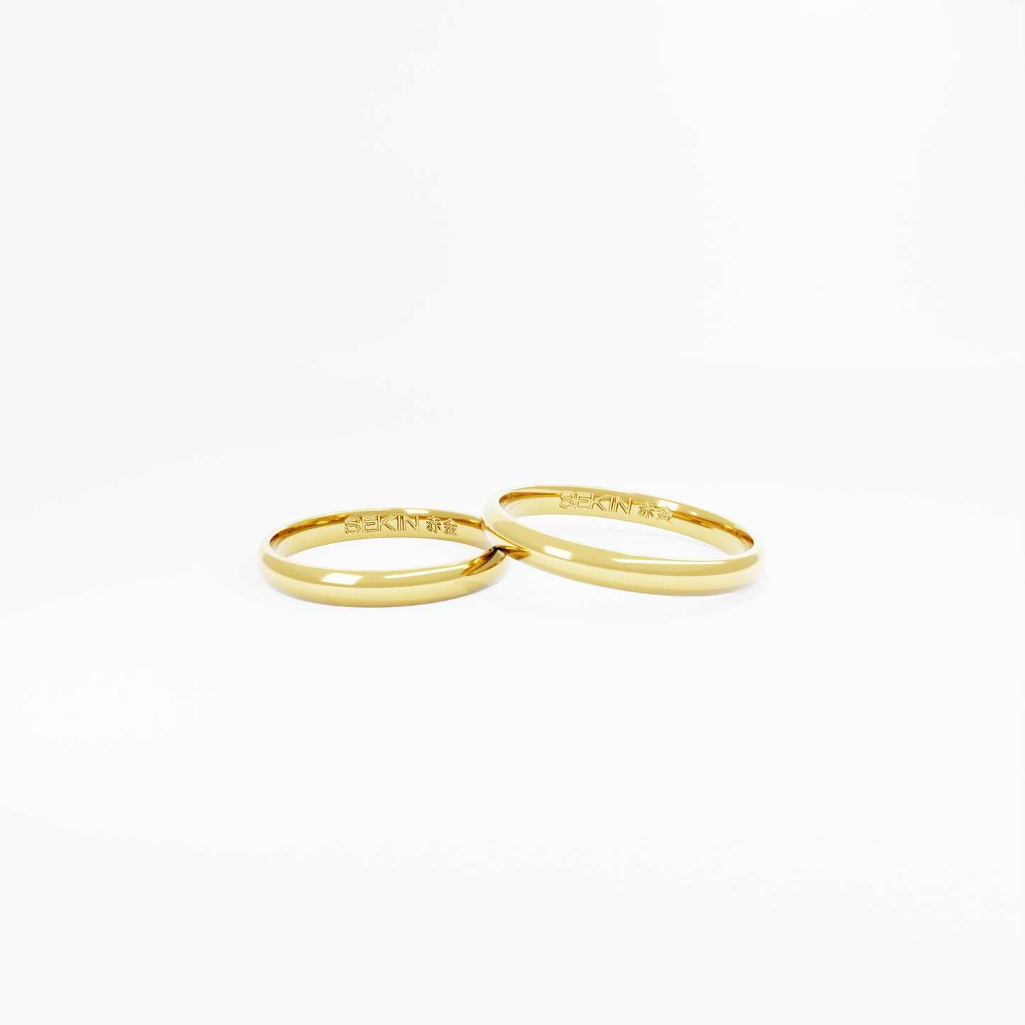 Aliança Shiga em Ouro 18K de 2,5mm