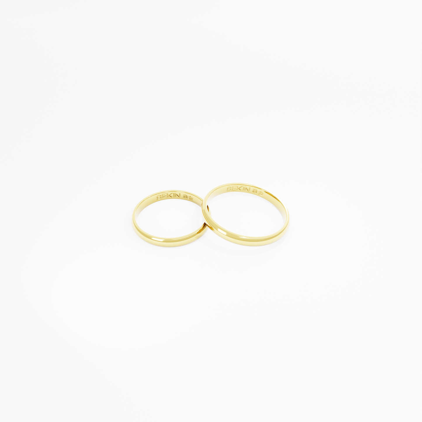 Aliança Shiga em Ouro 18K de 2,5mm