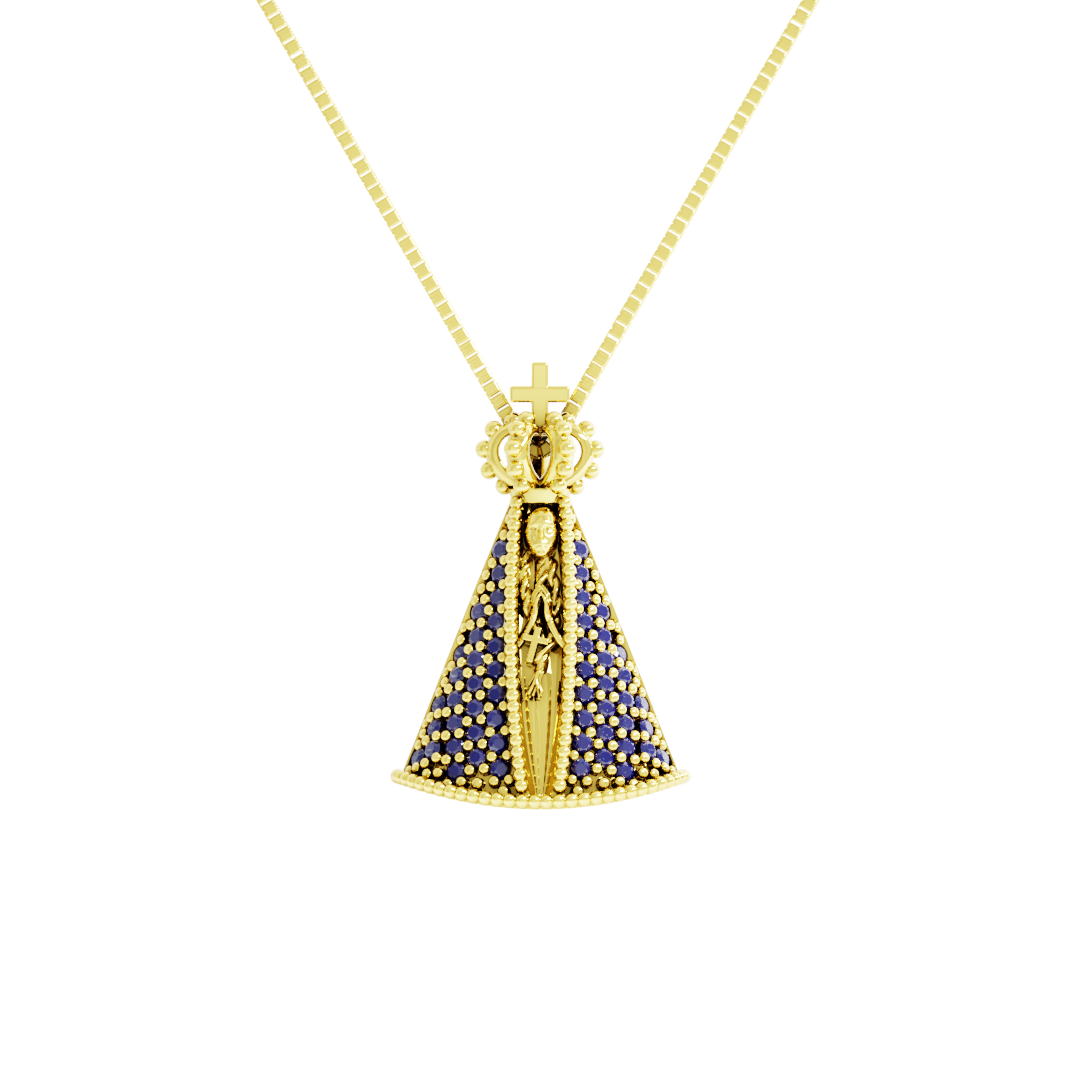 Pingente Ouro 18K de Nossa Senhora Aparecida