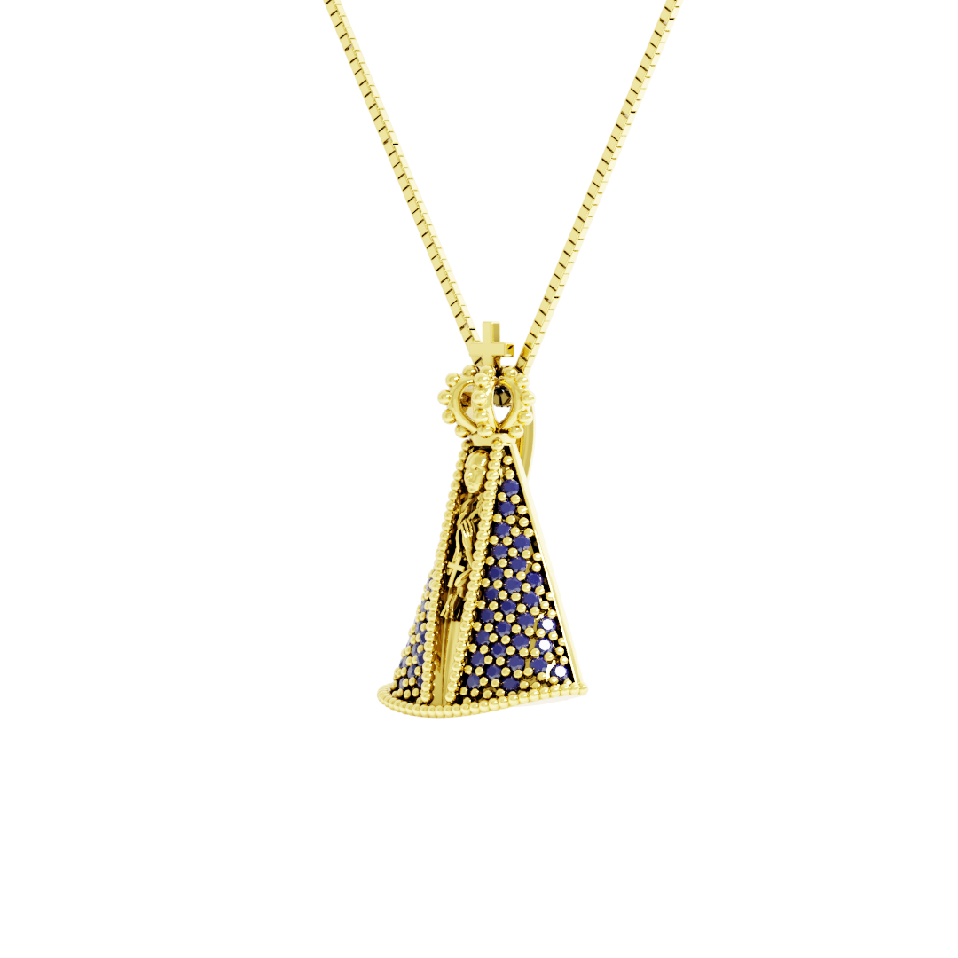Pingente Ouro 18K de Nossa Senhora Aparecida