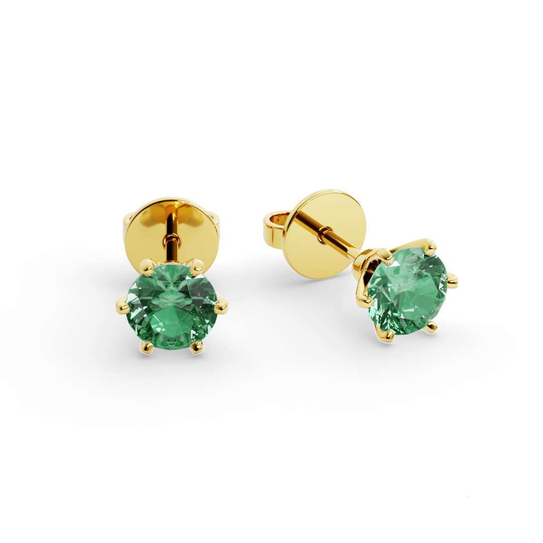 Brinco Piasu Moissanite em Ouro 18k
