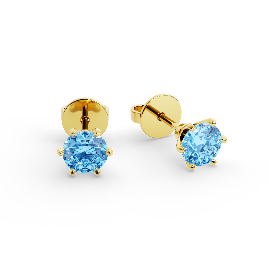 Brinco Piasu Moissanite em Ouro 18k