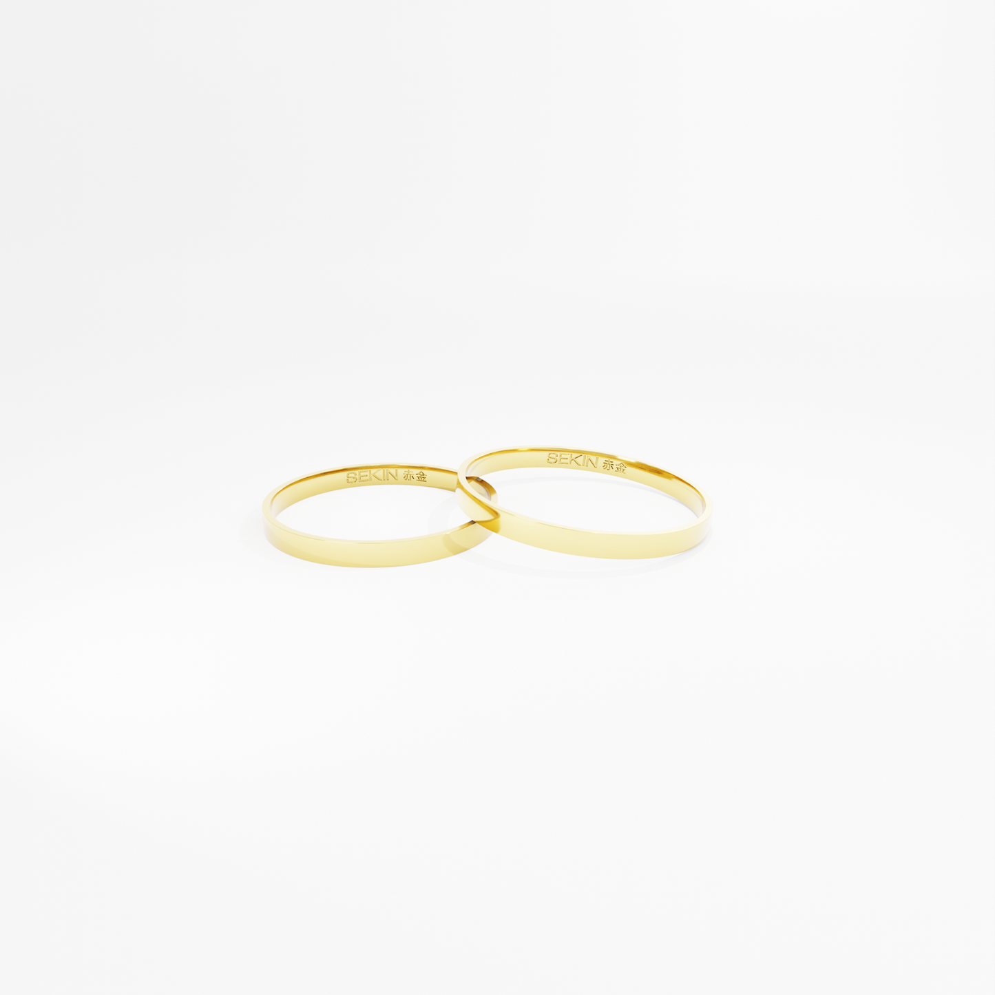 Aliança Nikkō Ouro 18K de 2mm