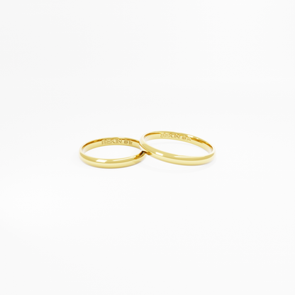 Aliança Shiga em Ouro 18K de 2,5mm