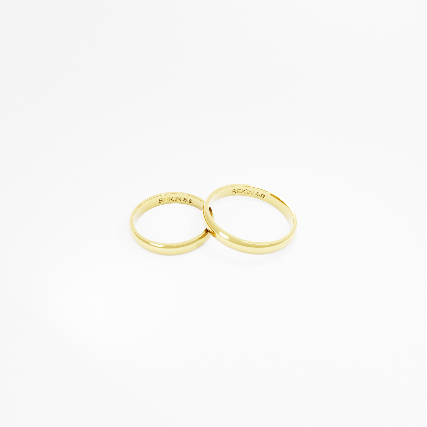 Aliança Otsu em Ouro 18k de 3mm