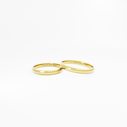 Aliança Shiga em Ouro 18K de 2,5mm