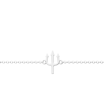Pulseira Com Pingente Tridente