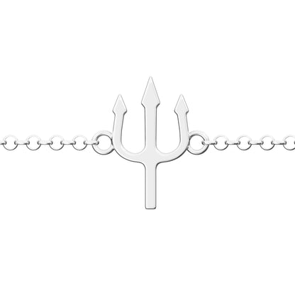 Pulseira Com Pingente Tridente
