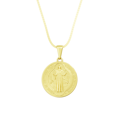 Pingente Medalha Ouro 18k de São Bento