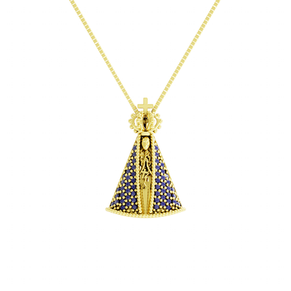 Pingente Ouro 18K de Nossa Senhora Aparecida