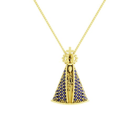 Pingente Ouro 18K de Nossa Senhora Aparecida