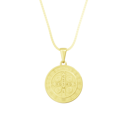 Pingente Medalha Ouro 18k de São Bento