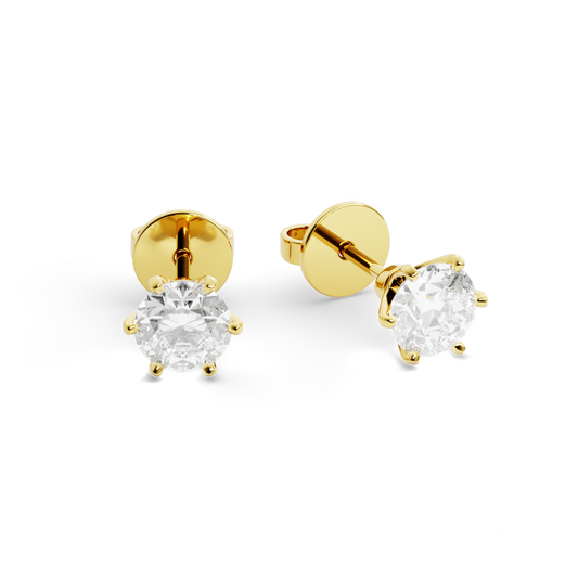 Brinco Piasu Moissanite em Ouro 18k