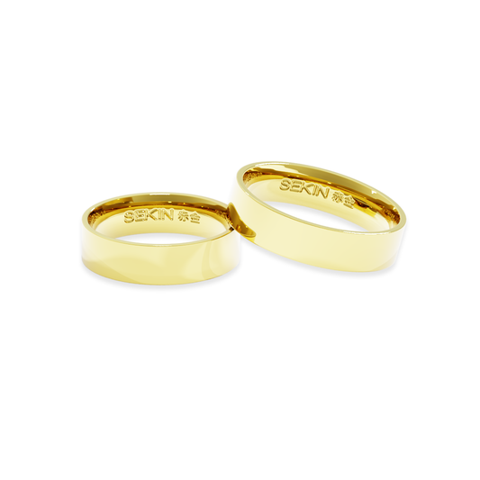 Aliança Kobe em Ouro 18K de 5mm