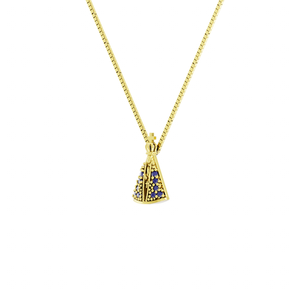 Pingente Mini Ouro 18K Nossa Senhora Aparecida