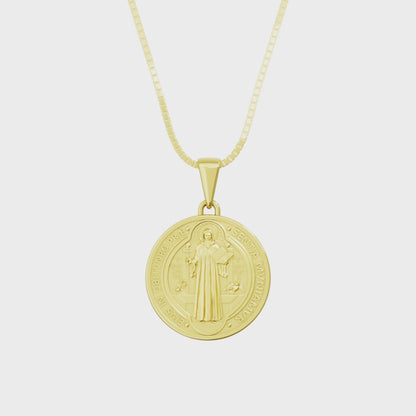 Pingente Medalha Ouro 18k de São Bento