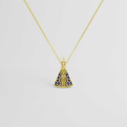 Pingente Mini Ouro 18K Nossa Senhora Aparecida