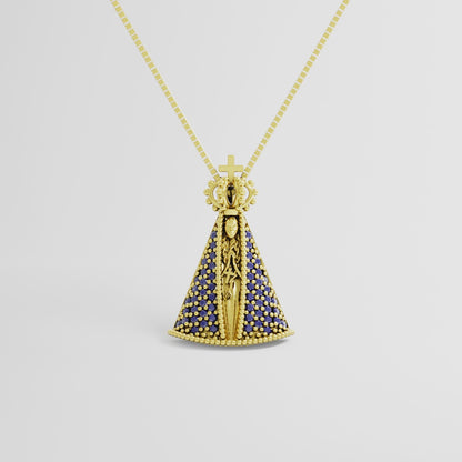 Pingente Ouro 18K de Nossa Senhora Aparecida