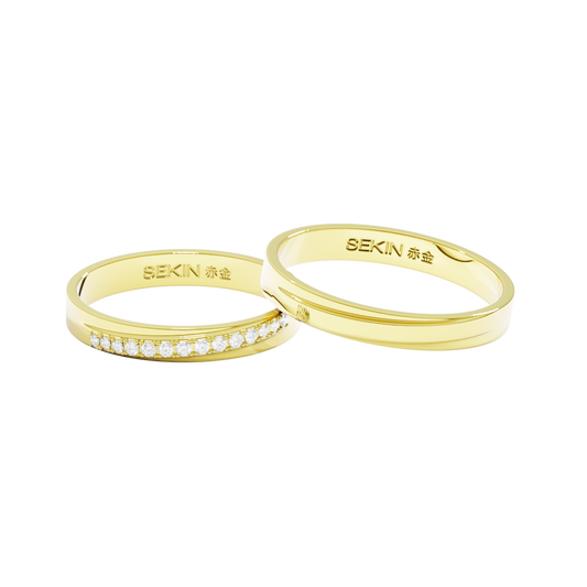 Aliança Kyoto em Ouro 18k de 3mm
