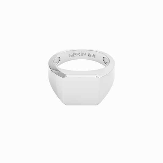 Anel Sinete Insho Masculino Prata 925